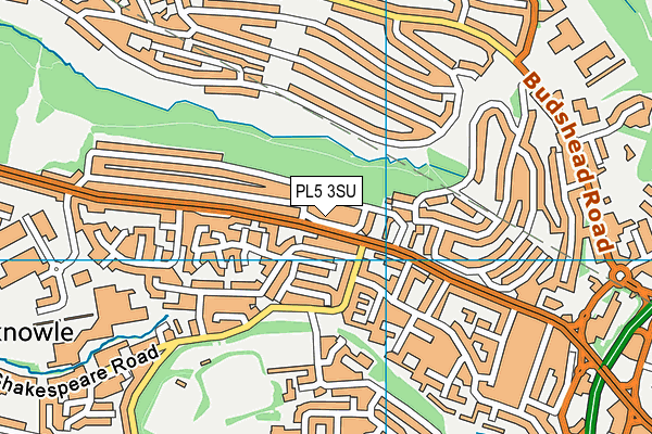 PL5 3SU map - OS VectorMap District (Ordnance Survey)