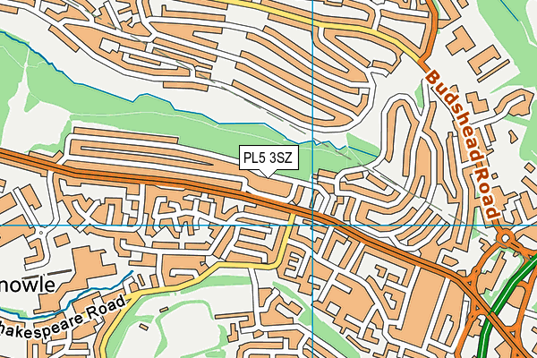 PL5 3SZ map - OS VectorMap District (Ordnance Survey)