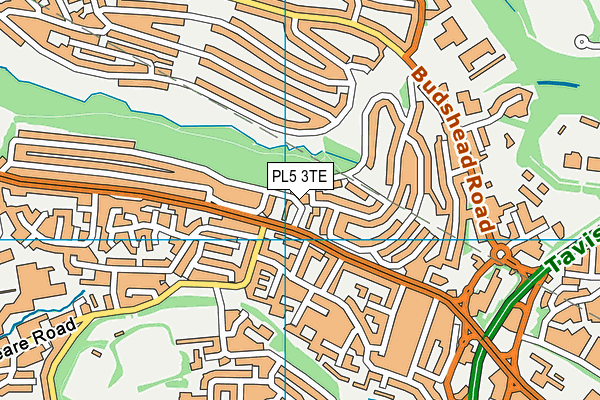 PL5 3TE map - OS VectorMap District (Ordnance Survey)