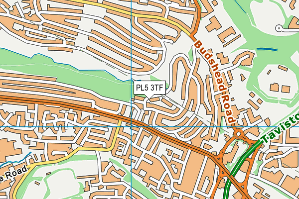 PL5 3TF map - OS VectorMap District (Ordnance Survey)