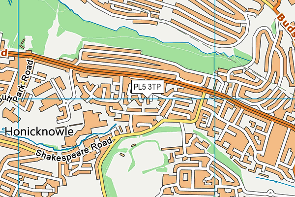 PL5 3TP map - OS VectorMap District (Ordnance Survey)