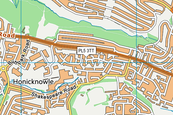 PL5 3TT map - OS VectorMap District (Ordnance Survey)