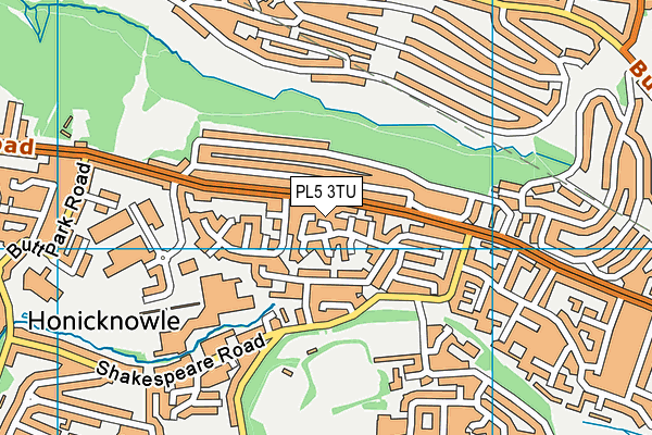 PL5 3TU map - OS VectorMap District (Ordnance Survey)