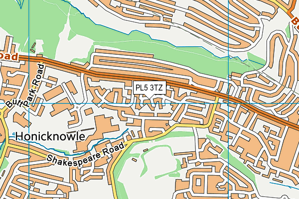 PL5 3TZ map - OS VectorMap District (Ordnance Survey)