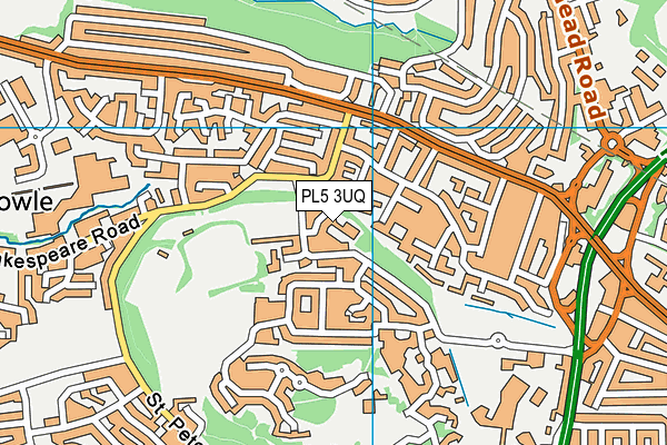 PL5 3UQ map - OS VectorMap District (Ordnance Survey)