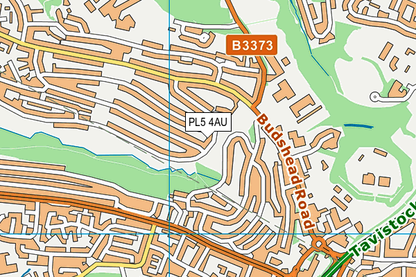 PL5 4AU map - OS VectorMap District (Ordnance Survey)