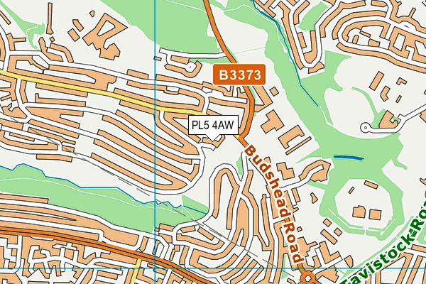 PL5 4AW map - OS VectorMap District (Ordnance Survey)