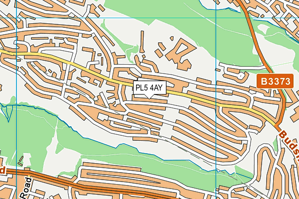 PL5 4AY map - OS VectorMap District (Ordnance Survey)