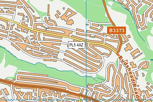 PL5 4AZ map - OS VectorMap District (Ordnance Survey)