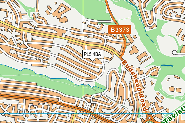 PL5 4BA map - OS VectorMap District (Ordnance Survey)