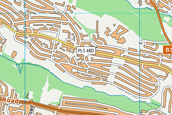 PL5 4BD map - OS VectorMap District (Ordnance Survey)