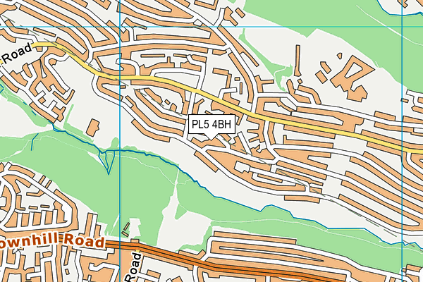 PL5 4BH map - OS VectorMap District (Ordnance Survey)