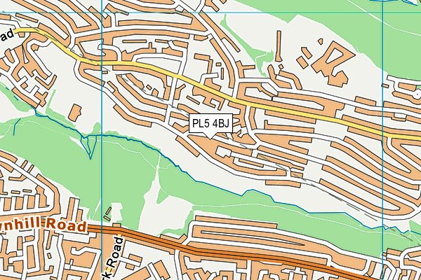 PL5 4BJ map - OS VectorMap District (Ordnance Survey)