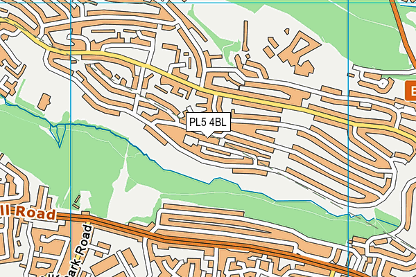 PL5 4BL map - OS VectorMap District (Ordnance Survey)