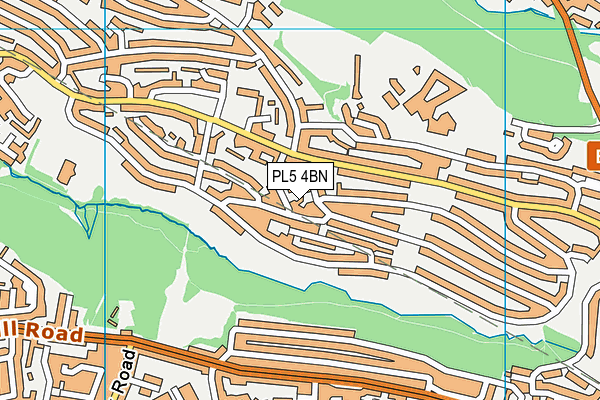 PL5 4BN map - OS VectorMap District (Ordnance Survey)