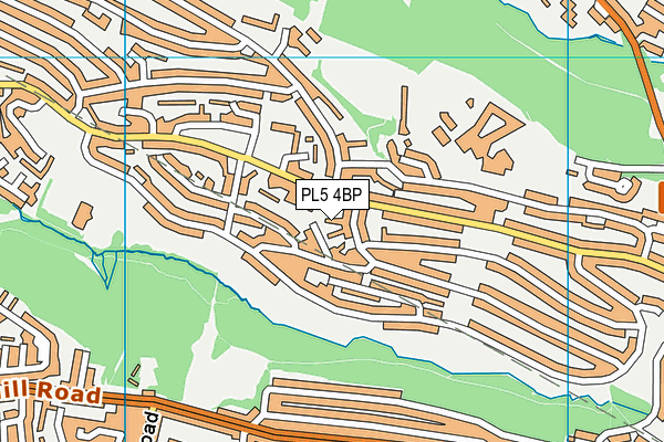 PL5 4BP map - OS VectorMap District (Ordnance Survey)