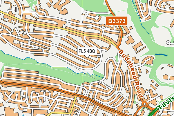 PL5 4BQ map - OS VectorMap District (Ordnance Survey)