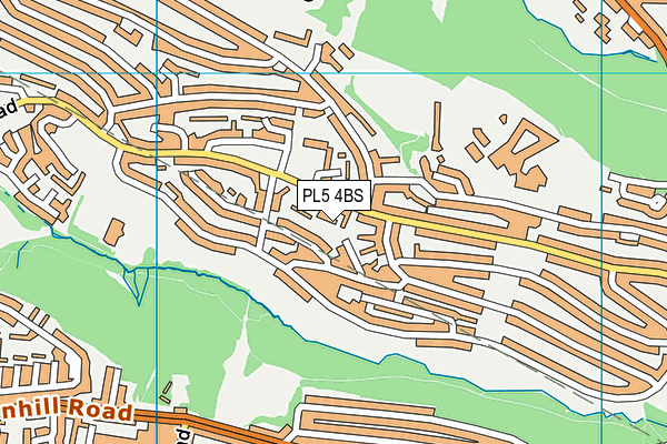 PL5 4BS map - OS VectorMap District (Ordnance Survey)