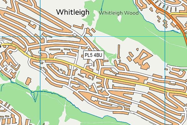 PL5 4BU map - OS VectorMap District (Ordnance Survey)