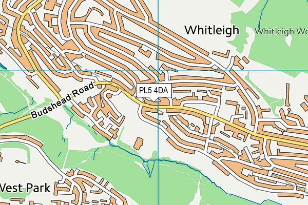 PL5 4DA map - OS VectorMap District (Ordnance Survey)