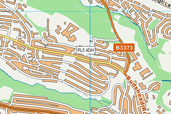 PL5 4DH map - OS VectorMap District (Ordnance Survey)