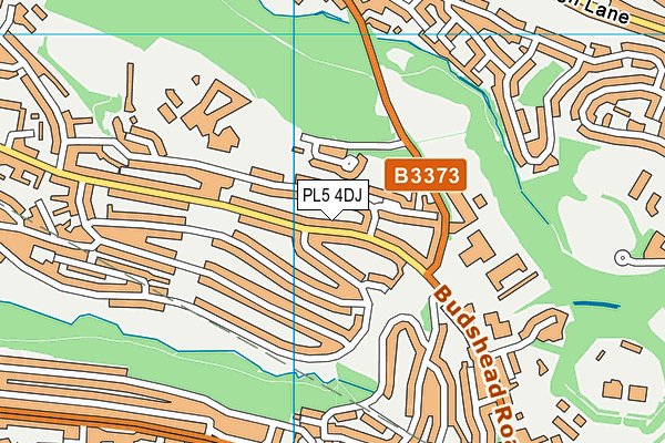 PL5 4DJ map - OS VectorMap District (Ordnance Survey)