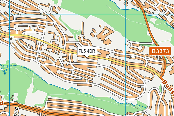PL5 4DR map - OS VectorMap District (Ordnance Survey)