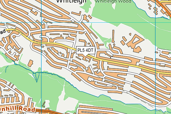 PL5 4DT map - OS VectorMap District (Ordnance Survey)