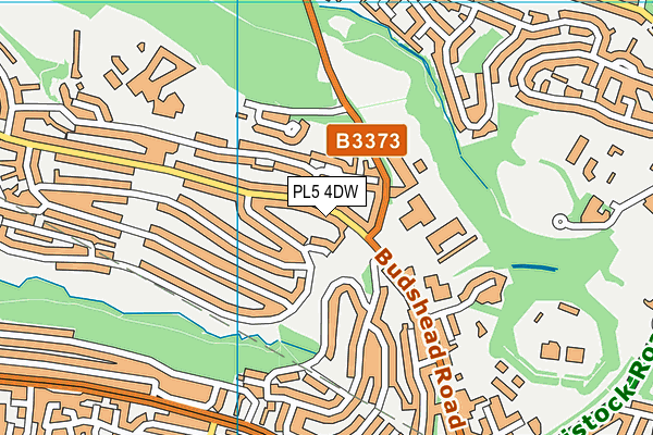 PL5 4DW map - OS VectorMap District (Ordnance Survey)