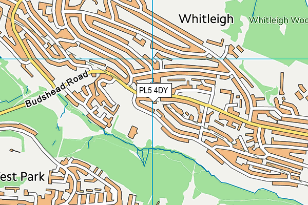 PL5 4DY map - OS VectorMap District (Ordnance Survey)