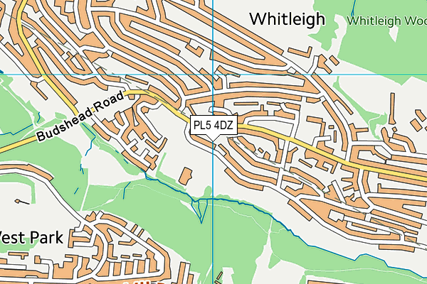 PL5 4DZ map - OS VectorMap District (Ordnance Survey)