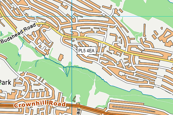 PL5 4EA map - OS VectorMap District (Ordnance Survey)