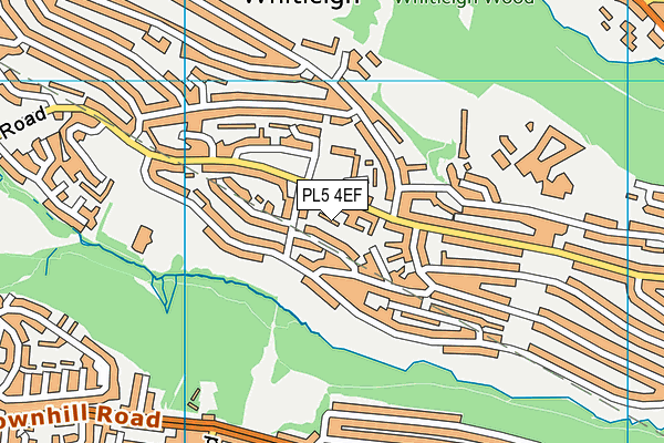 PL5 4EF map - OS VectorMap District (Ordnance Survey)