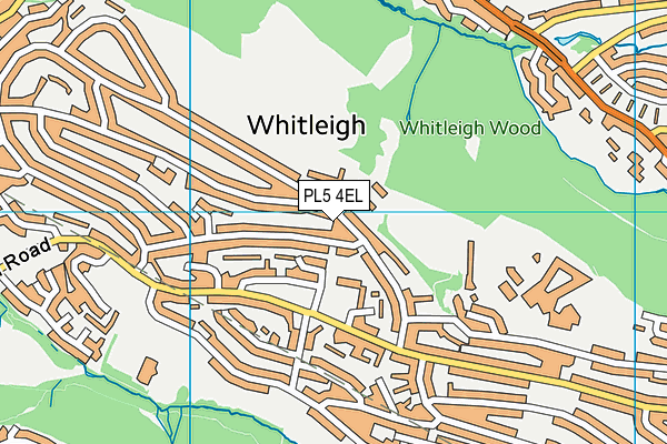 PL5 4EL map - OS VectorMap District (Ordnance Survey)