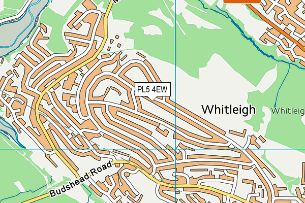 PL5 4EW map - OS VectorMap District (Ordnance Survey)