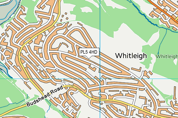 St Peter's RC Primary School map (PL5 4HD) - OS VectorMap District (Ordnance Survey)