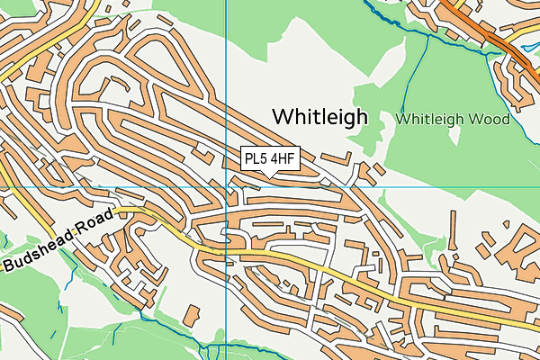 PL5 4HF map - OS VectorMap District (Ordnance Survey)