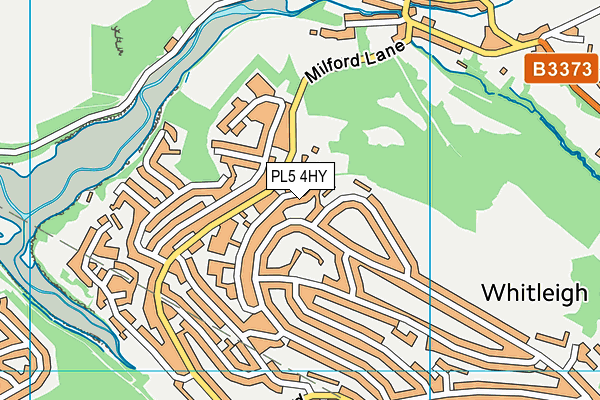 PL5 4HY map - OS VectorMap District (Ordnance Survey)