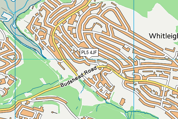 PL5 4JF map - OS VectorMap District (Ordnance Survey)