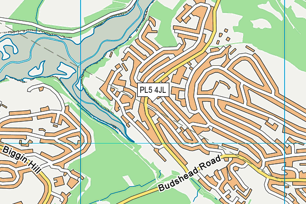 PL5 4JL map - OS VectorMap District (Ordnance Survey)