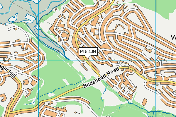 PL5 4JN map - OS VectorMap District (Ordnance Survey)