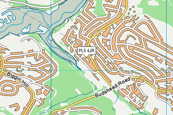 PL5 4JR map - OS VectorMap District (Ordnance Survey)
