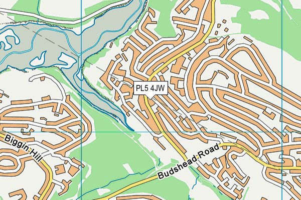 PL5 4JW map - OS VectorMap District (Ordnance Survey)