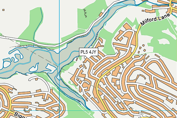 PL5 4JY map - OS VectorMap District (Ordnance Survey)