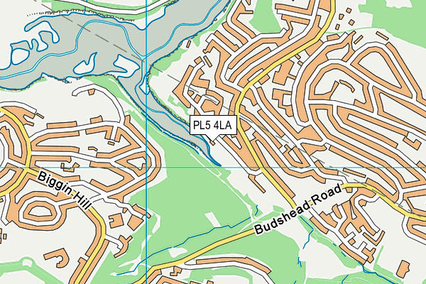 PL5 4LA map - OS VectorMap District (Ordnance Survey)