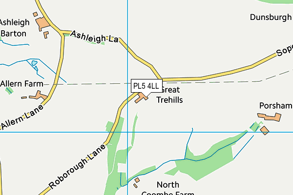 PL5 4LL map - OS VectorMap District (Ordnance Survey)