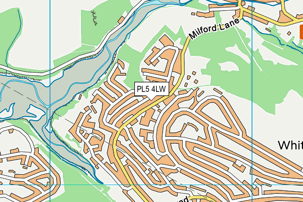 PL5 4LW map - OS VectorMap District (Ordnance Survey)