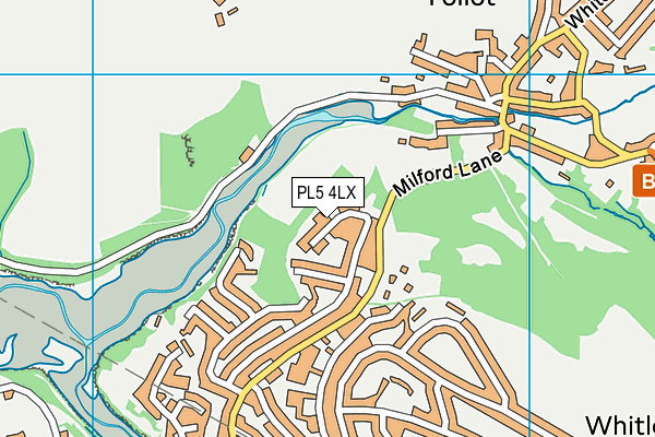PL5 4LX map - OS VectorMap District (Ordnance Survey)