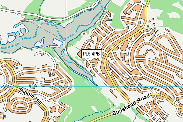 PL5 4PB map - OS VectorMap District (Ordnance Survey)