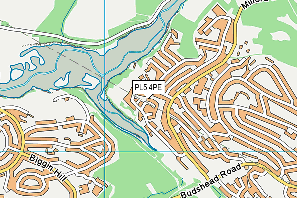 PL5 4PE map - OS VectorMap District (Ordnance Survey)